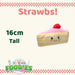 Strawberry Cheesecake Soft Toy Food Themed Cute Plush Cuddly 16cm Multi-Coloured