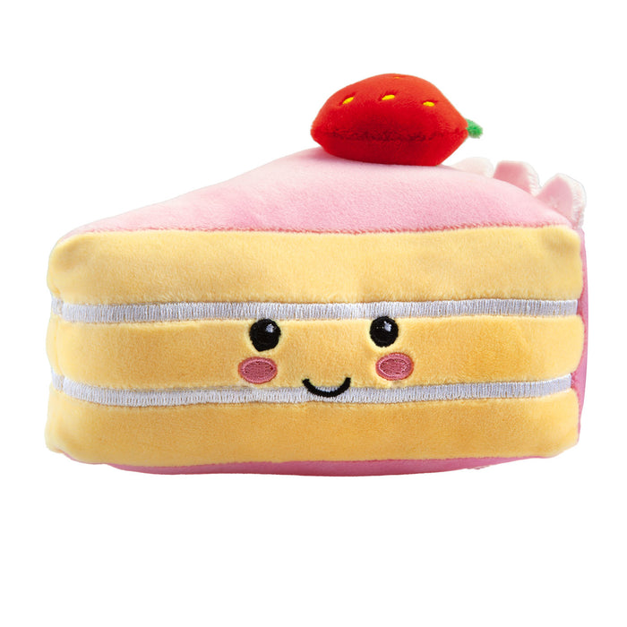 Strawberry Cheesecake Soft Toy Food Themed Cute Plush Cuddly 16cm Multi-Coloured