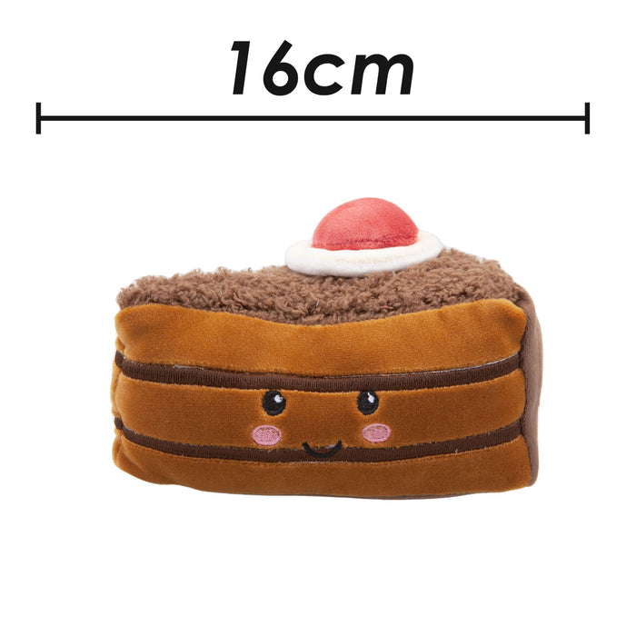 Chocolate Cake Soft Toy Food Themed Cute Plush Cuddly 16cm Multi-Coloured