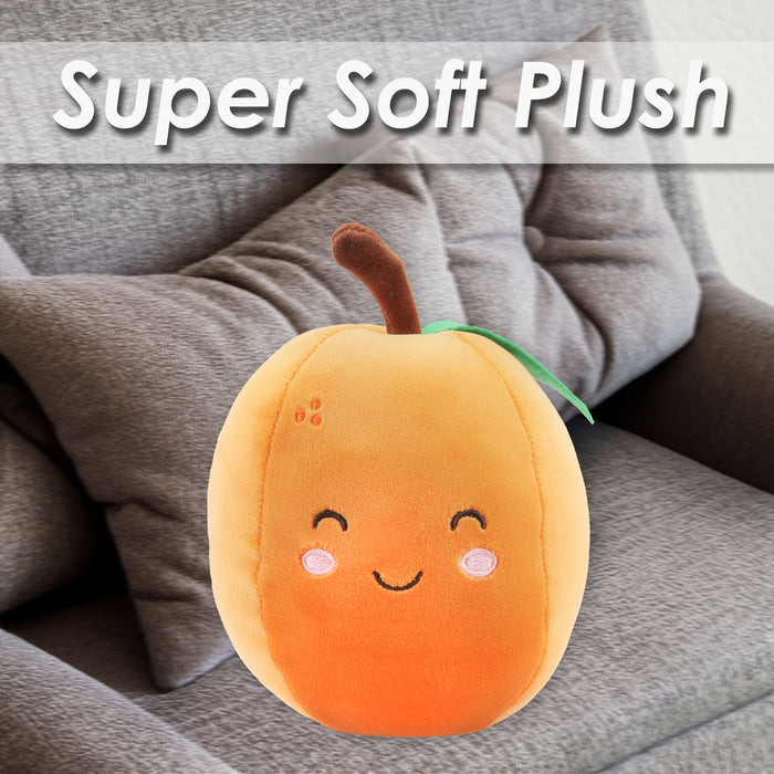 Orange Soft Toy Food Themed Cute Plush Cuddly Yummy Soft Fluffy 16cm Orange