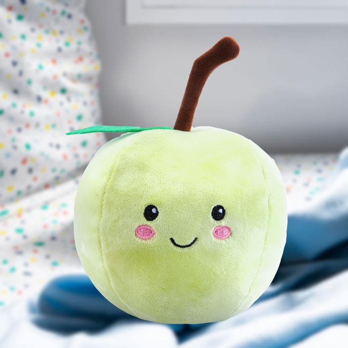 Apple Soft Toy Food Themed Cute Plush Cuddly Yummy Soft Fluffy 16cm Green