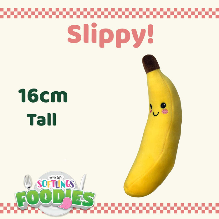 Banana Soft Toy Food Themed Cute Plush Cuddly Yummy Soft Fluffy 16cm Yellow