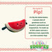 Watermelon Soft Toy Food Themed Cute Plush Cuddly Soft Fluffy 16cm Red