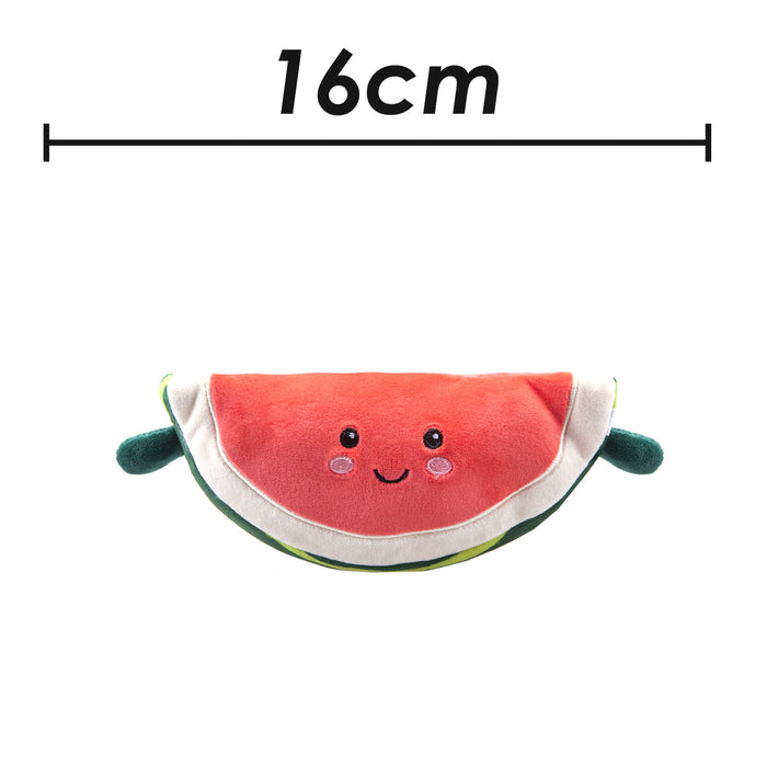 Watermelon Soft Toy Food Themed Cute Plush Cuddly Soft Fluffy 16cm Red