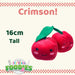 Cherries Soft Toy Food Themed Cute Plush Cuddly Yummy Soft Fluffy 16cm Red