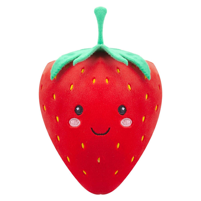 Strawberry Soft Toy Food Themed Cute Plush Cuddly Soft Fluffy 16cm Red