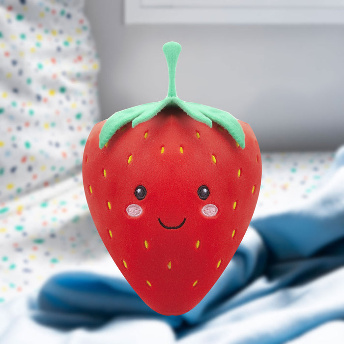 Strawberry Soft Toy Food Themed Cute Plush Cuddly Soft Fluffy 16cm Red