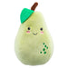 Pear Soft Toy Food Themed Cute Plush Cuddly Yummy Soft Fluffy 16cm Green