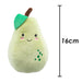 Pear Soft Toy Food Themed Cute Plush Cuddly Yummy Soft Fluffy 16cm Green