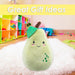 Pear Soft Toy Food Themed Cute Plush Cuddly Yummy Soft Fluffy 16cm Green