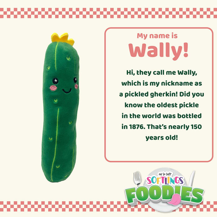 Courgette Soft Toy Food Themed Cute Plush Fluffy