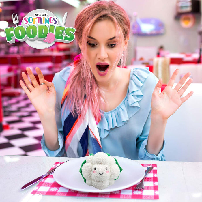 Cauliflower Soft Toy Food Themed Cute Plush Fluffy Multicolour