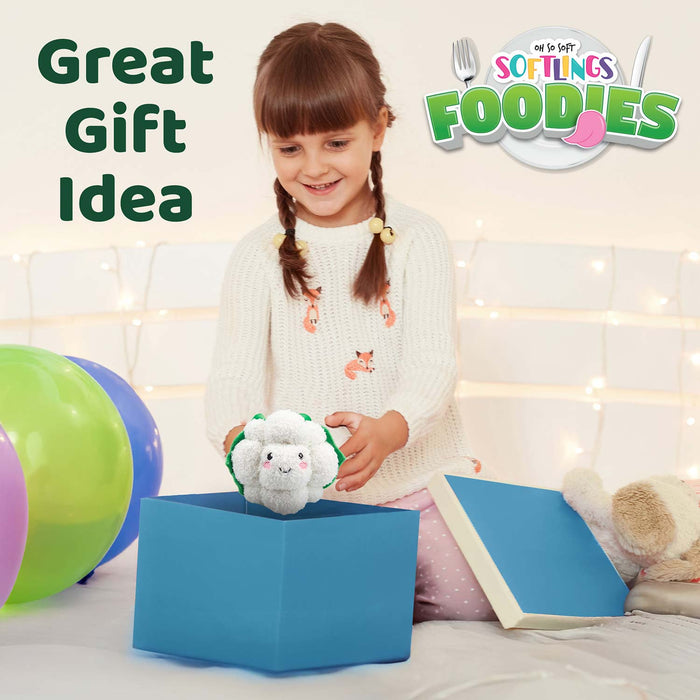 Cauliflower Soft Toy Food Themed Cute Plush Fluffy Multicolour
