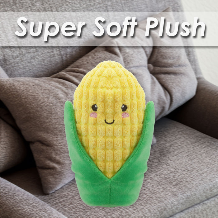 Corn Soft Toy Food Themed Cute Plush Cuddly Soft Fluffy 16cm Multi-Coloured