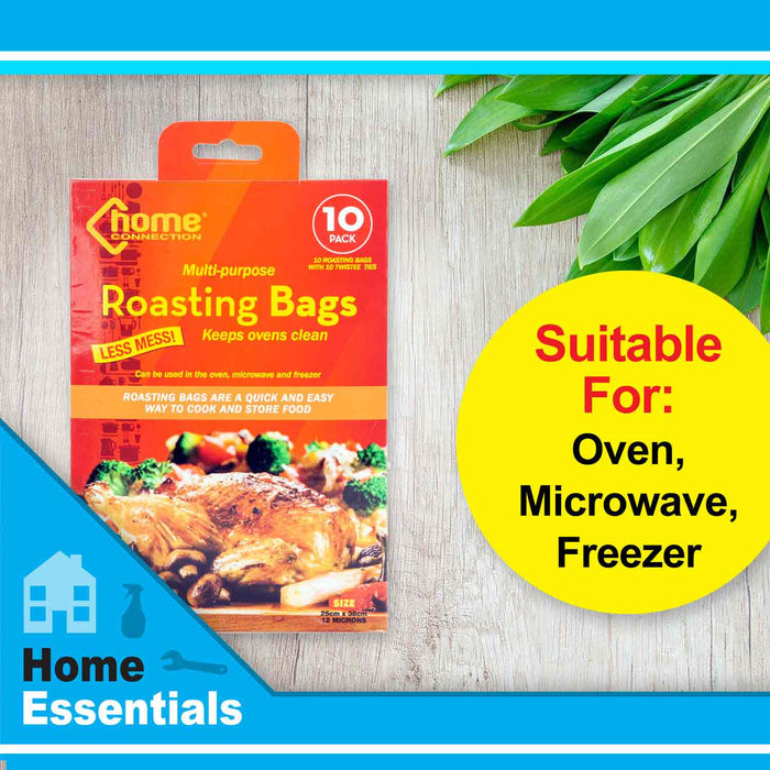 Oven & Microwave Roasting Bags With Twistee Ties