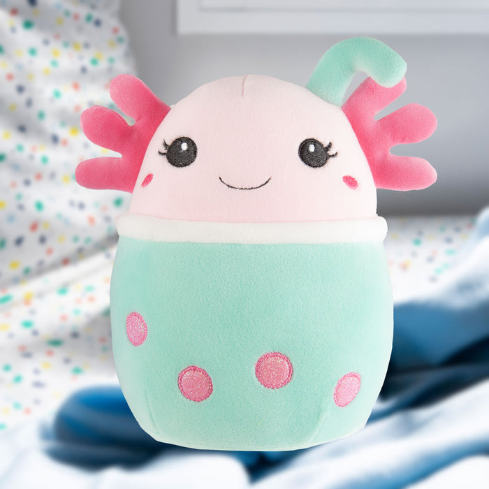 Axolotl Soft Toy Animal Plush Fluffy Cuddly Soft Plushie 18cm Multi-Coloured