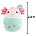 Axolotl Soft Toy Animal Plush Doggy Cuddly Soft Plushie 25cm Multi-Coloured