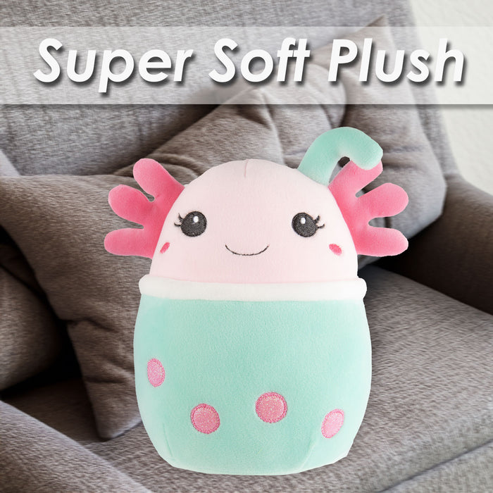 Axolotl Soft Toy Animal Plush Doggy Cuddly Soft Plushie 25cm Multi-Coloured