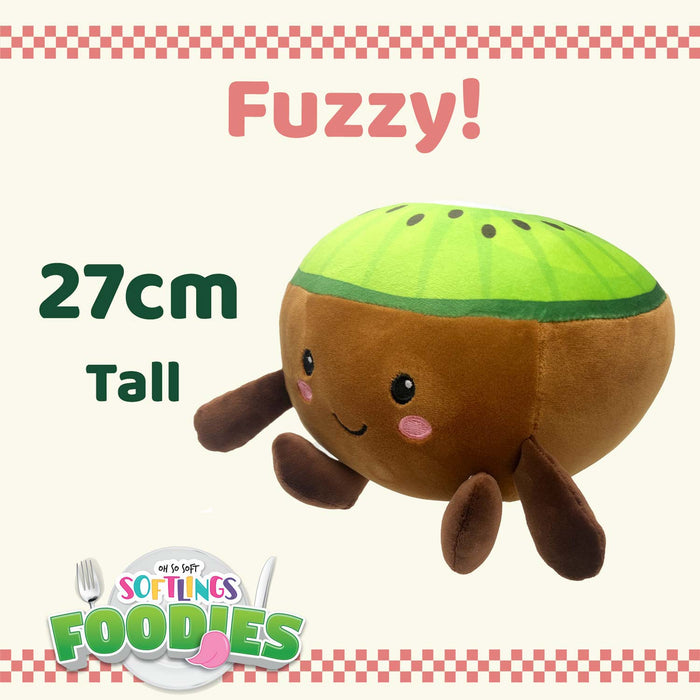 Kiwi Soft Toy Food Themed Cute Plush Cuddly Soft Fluffy 27cm Multi-Coloured