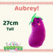 Aubergine Soft Toy Food Themed Cute Plush Cuddly Soft Fluffy 27cm Multi-Coloured