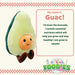 Avocado Soft Toy Food Themed Cute Plush Cuddly Soft Fluffy 27cm Multi-Coloured