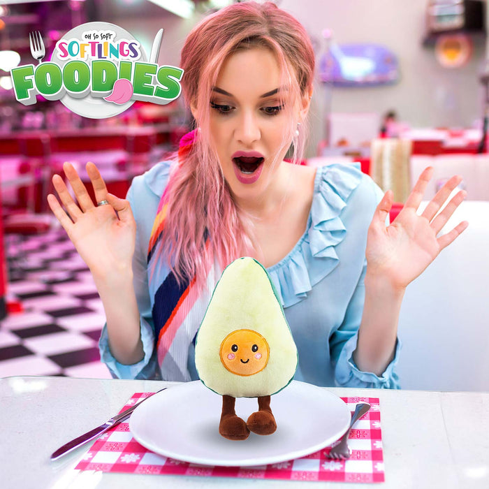 Avocado Soft Toy Food Themed Cute Plush Fluffy Multicolour