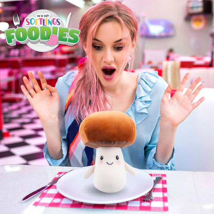 Mushroom Soft Toy Food Themed Cute Plush Fluffy