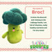 Broccoli Soft Toy Food Themed Cute Plush Cuddly Soft Fluffy 27cm Multi-Coloured