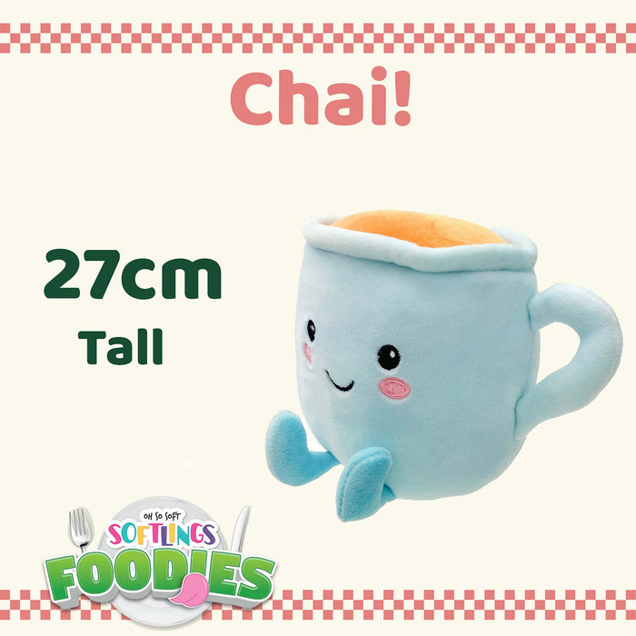 Tea Soft Toy Food Drink Themed Cute Plush Cuddly Fluffy 27cm Multi-Coloured