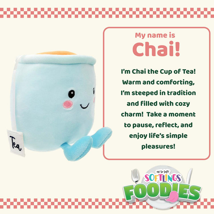 Tea Soft Toy Food Drink Themed Cute Plush Fluffy Multicolour