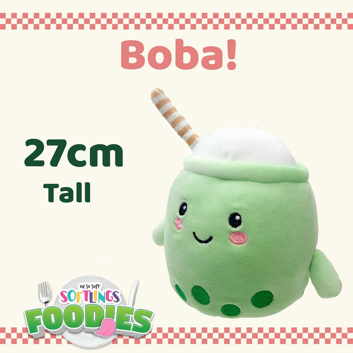 Bubble Tea Soft Toy Food Drink Themed Cute Plush Cuddly 27cm Multi-Coloured