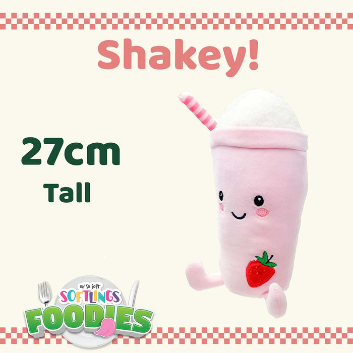 Milkshake Soft Toy Food Drink Themed Cute Plush Cuddly 27cm Multi-Coloured