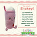 Milkshake Soft Toy Strawberry Drink Food Themed Cute Plush 16cm Multi-Coloured