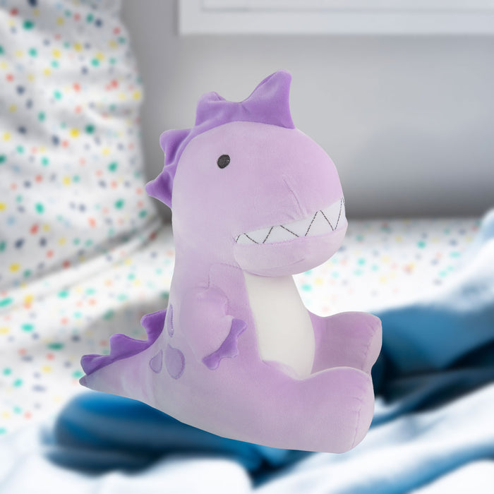 T Rex Soft Toy Dinosaur Plush Cuddly Soft Fluffy Plushie Dino 23cm Purple