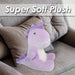 T Rex Soft Toy Dinosaur Plush Cuddly Soft Fluffy Plushie Dino 23cm Purple