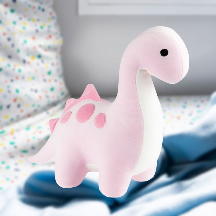 Diplodocus Soft Toy Dinosaur Plush Cuddly Soft Fluffy Plushie Dino 23cm Pink