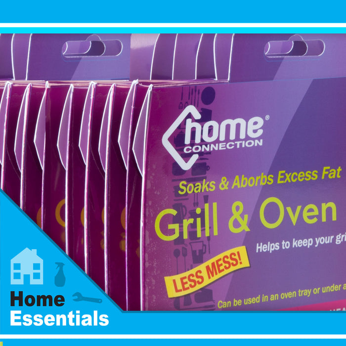 Grill & Oven Absorbing Pads Fat Reducing Sheets - Home Connection (3 Pack)