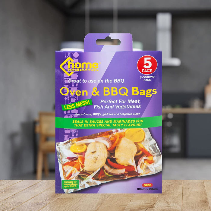 Home Connection Oven & BBQ Bags 30cm x 20cm (5 Pack)