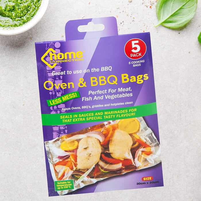 Home Connection Oven & BBQ Bags 30cm x 20cm (5 Pack)