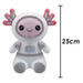 Axolotl Soft Toy Astronaut Plush Cute Fluffy Plushie White