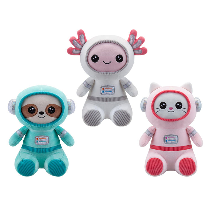 Axolotl Soft Toy Astronaut Plush Cute Cuddly Fluffy Soft Plushie 25cm White