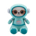 Sloth Soft Toy Astronaut Plush Cute Cuddly Fluffy Soft Plushie 25cm Blue