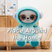 Sloth Soft Toy Astronaut Plush Cute Fluffy Plushie Blue