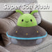 UFO Green Soft Toy UFO Space Ship Plush Cuddly Fluffy Soft Plushie 22cm Green