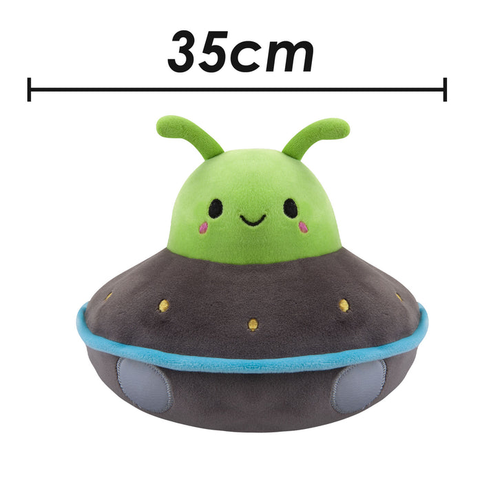 UFO Green Soft Toy Space Ship Plush Fluffy Plushie