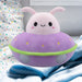 UFO Pink Soft Toy Space Ship Plush Fluffy Plushie