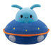 UFO Blue Soft Toy UFO Space Ship Plush Cuddly Fluffy Soft Plushie 35cm Blue