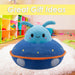 UFO Blue Soft Toy UFO Space Ship Plush Cuddly Fluffy Soft Plushie 35cm Blue