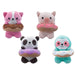 Sloth Soft Toy Donut Animal Food Plush Cuddly Soft Furry Fluffy 18cm Blue