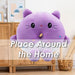Cat Donut Soft Toy Animal Food Plush Purple